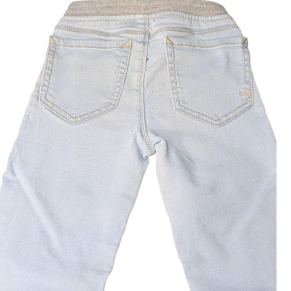 JORDACHE - Girls Jeans-Light Blue-Elastic Waist for a Comfy Fit-Size 7 -Preowned - Picture 8 of 9